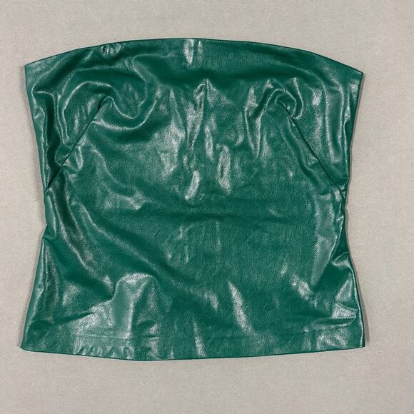 NWOT AMANDA UPRICHARD Callie Tube Top in Green Size Medium - Picture 5 of 12